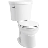 Kohler - KingstonE Two-piece round-front toilet, 1.28 gpf - White