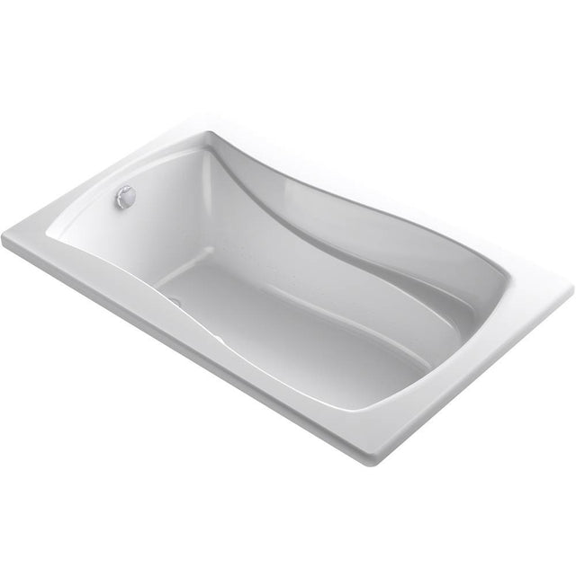 Kohler - Mariposa 60'' x 36'' drop-in Heated BubbleMassageE air bath with Bask heated surface - White