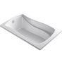 Kohler - Mariposa 60'' x 36'' drop-in Heated BubbleMassageE air bath with Bask heated surface - White