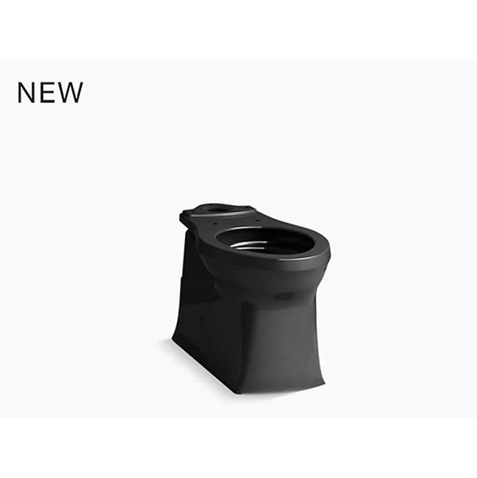 Kohler - Corbelle Elongated toilet bowl with skirted trapway - Black