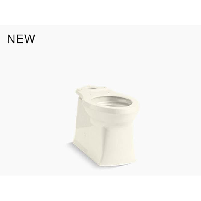 Kohler - Corbelle Elongated toilet bowl with skirted trapway - Biscuit