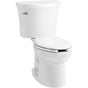Kohler - KingstonE Two-piece elongated toilet, 1.28 gpf - White