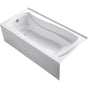Kohler - Mariposa 72'' x 36'' alcove Heated BubbleMassageE air bath, left drain - White