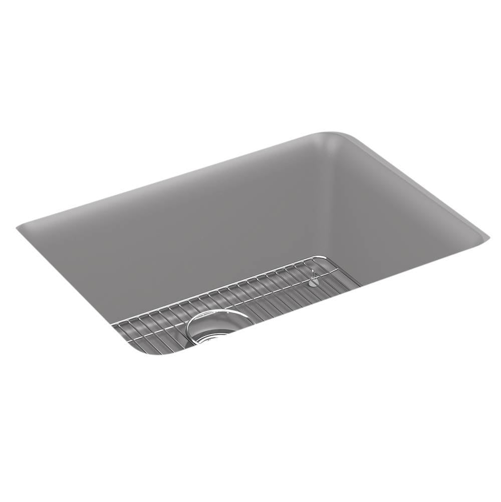 Kohler - Cairn 24-1/2'' undermount single-bowl kitchen sink - Matte Grey