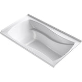 Kohler - Mariposa 66'' x 36'' alcove Heated BubbleMassageE air bath with Bask heated surface and right-hand drain - White