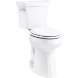 Kohler - Highline Tall two-piece elongated toilet, 1.28 gpf - White