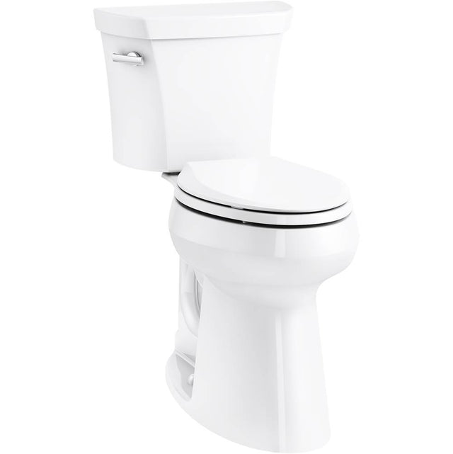 Kohler - Highline Tall two-piece elongated toilet, 1.28 gpf - White