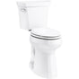 Kohler - Highline Tall two-piece elongated toilet, 1.28 gpf - White