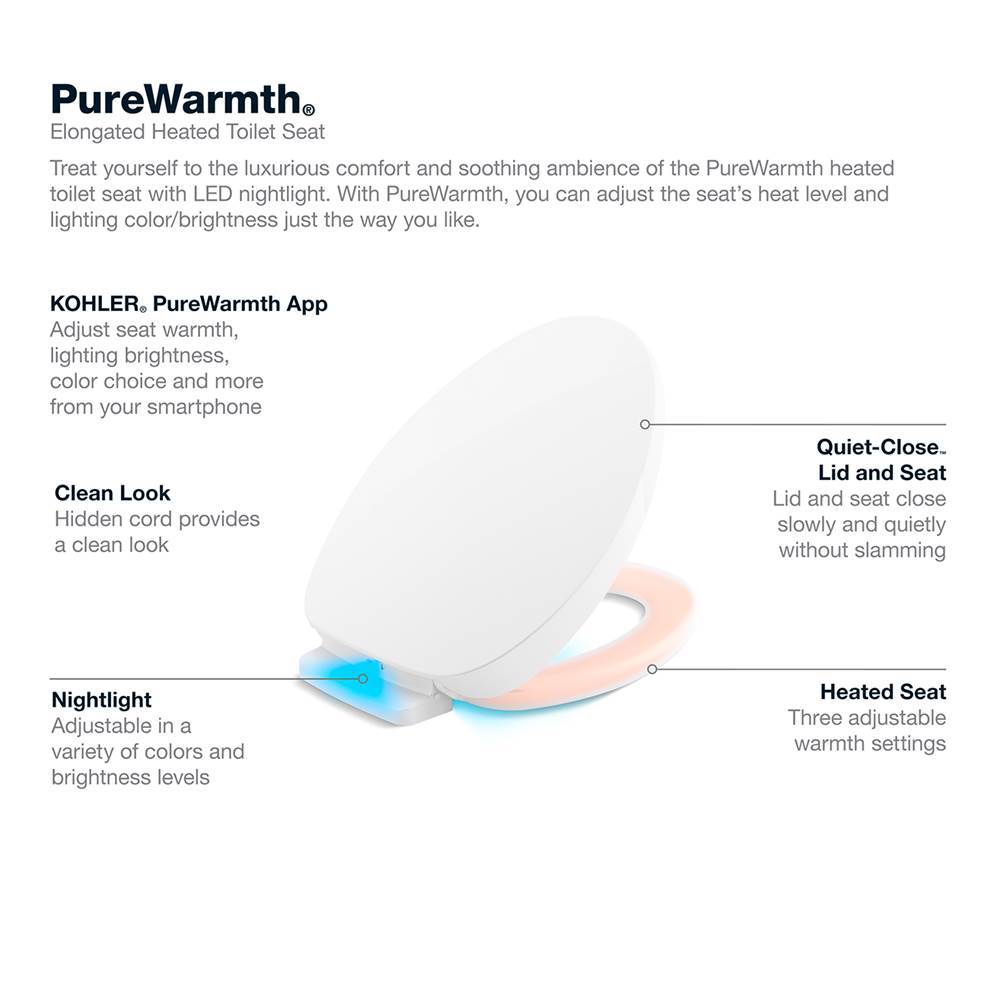 PureWarmth Heated Quiet-CloseE elongated toilet seat