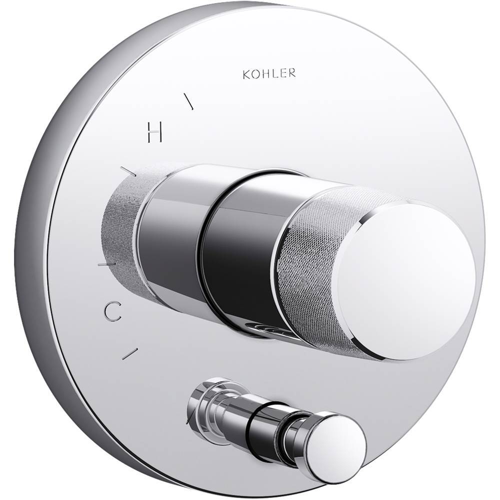 Kohler - Components Rite-Temp valve trim with Oyl handle and diverter - Polished Chrome
