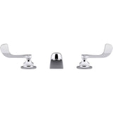 Triton Bowe 1.0 gpm widespread bathroom sink faucet with laminar flow and wristblade handles, drain not included