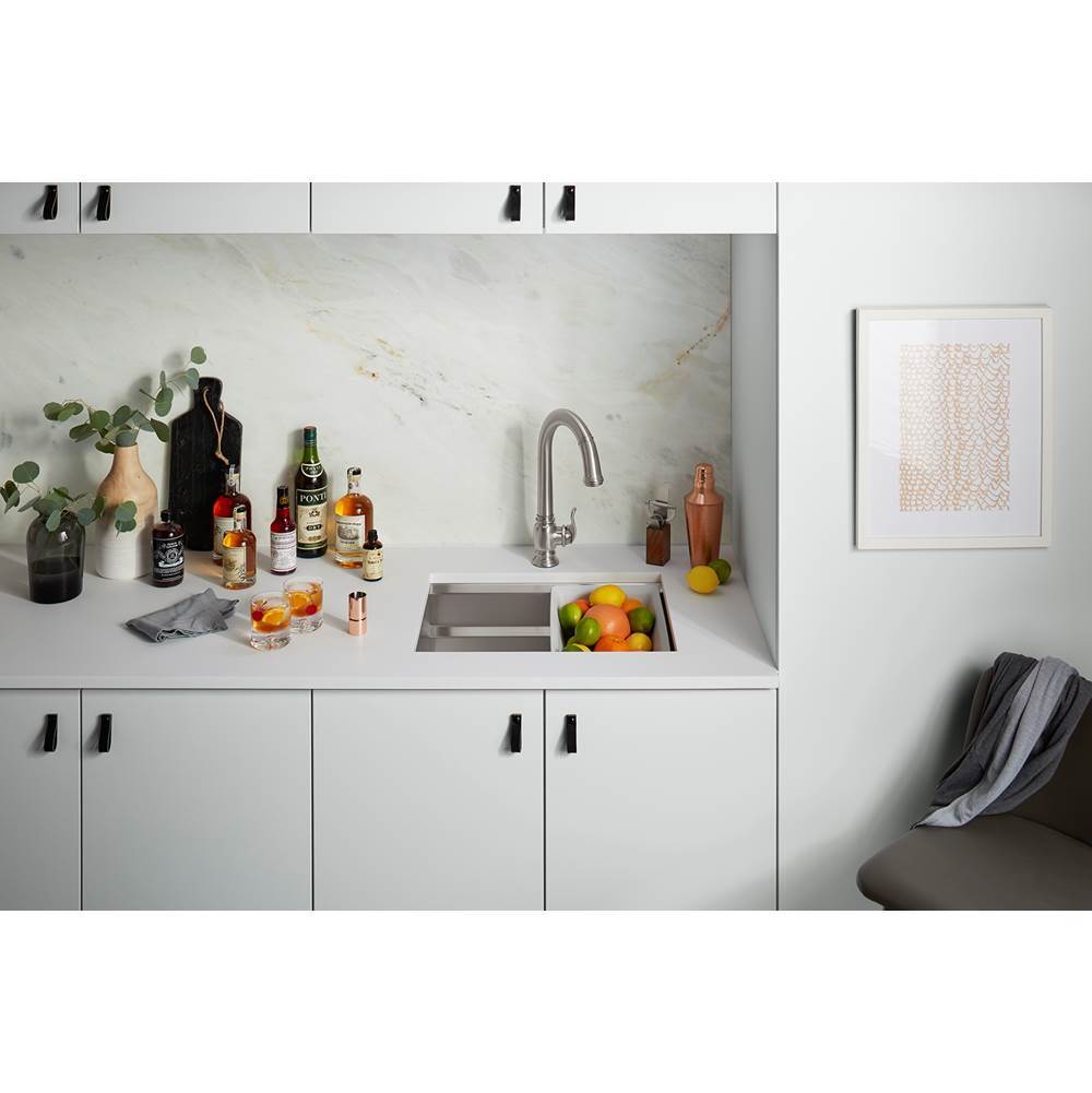 Prolific 23'' undermount single-bowl workstation kitchen sink