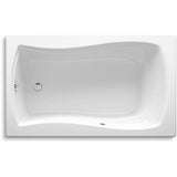 Mariposa 60'' x 36'' drop-in Heated BubbleMassageE air bath with Bask heated surface