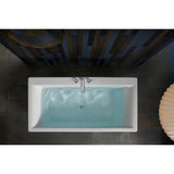 Stargaze 60-1/4'' x 34-1/4'' freestanding bath with fluted shroud