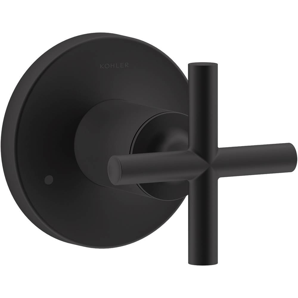 Kohler - Purist MasterShower transfer valve trim with cross handle - Matte Black