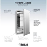 Verdera 20'' x 30'' lighted medicine cabinet