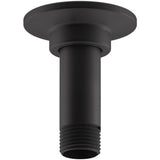 Kohler - 3'' ceiling-mount single-function rainhead arm and flange - Matte Black