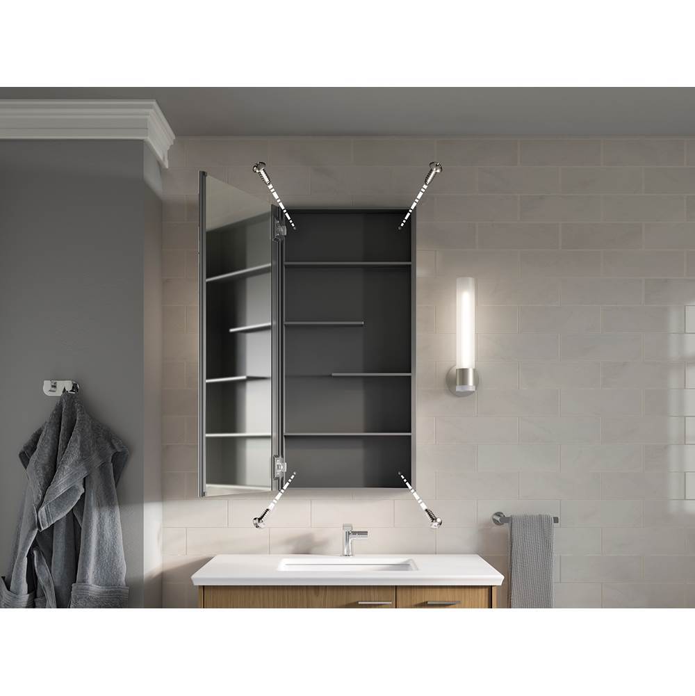 Maxstow 20'' W x 40'' H medicine cabinet