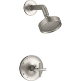 Kohler - Purist Rite-Temp shower trim kit with cross handle, 1.75 gpm - Vibrant Brushed Nickel