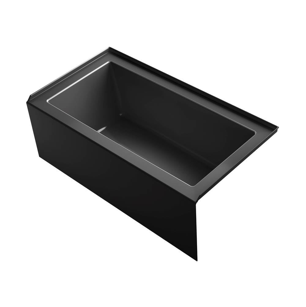 Kohler - Underscore 60'' x 32'' alcove bath right drain - Black