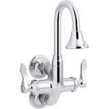 Kohler - Triton Bowe CannockE Wall-mount service sink faucet, 12 gpm - Polished Chrome