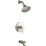 Kohler - Pitch Rite-Temp bath and shower trim kit, 1.75 gpm - Vibrant Brushed Nickel