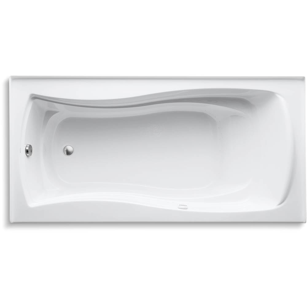 Mariposa 72'' x 36'' alcove Heated BubbleMassageE air bath, left drain