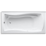 Mariposa 72'' x 36'' alcove Heated BubbleMassageE air bath, left drain