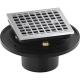 Kohler - Clearflo Square brass tile-in shower drain - Polished Chrome