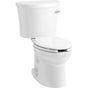 Kohler - KingstonE Two-piece elongated toilet, 1.28 gpf - White