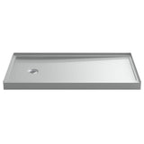 Kohler - Rely 60-in x 32-in Single-Threshold Shower Base with Left-Hand Drain, Ice Grey