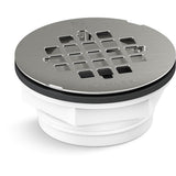 Kohler - Round PVC shower receptor drain - Brushed Stainless
