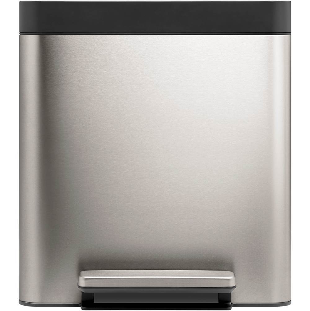 8-gallon stainless steel step trash can