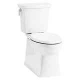 Kohler - Corbelle Two-piece elongated toilet with skirted trapway, 1.28 gpf - White