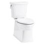 Kohler - Corbelle Two-piece elongated toilet with skirted trapway, 1.28 gpf - White