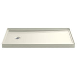 Kohler - Rely 60'' x 32'' alcove shower base, left drain - Biscuit