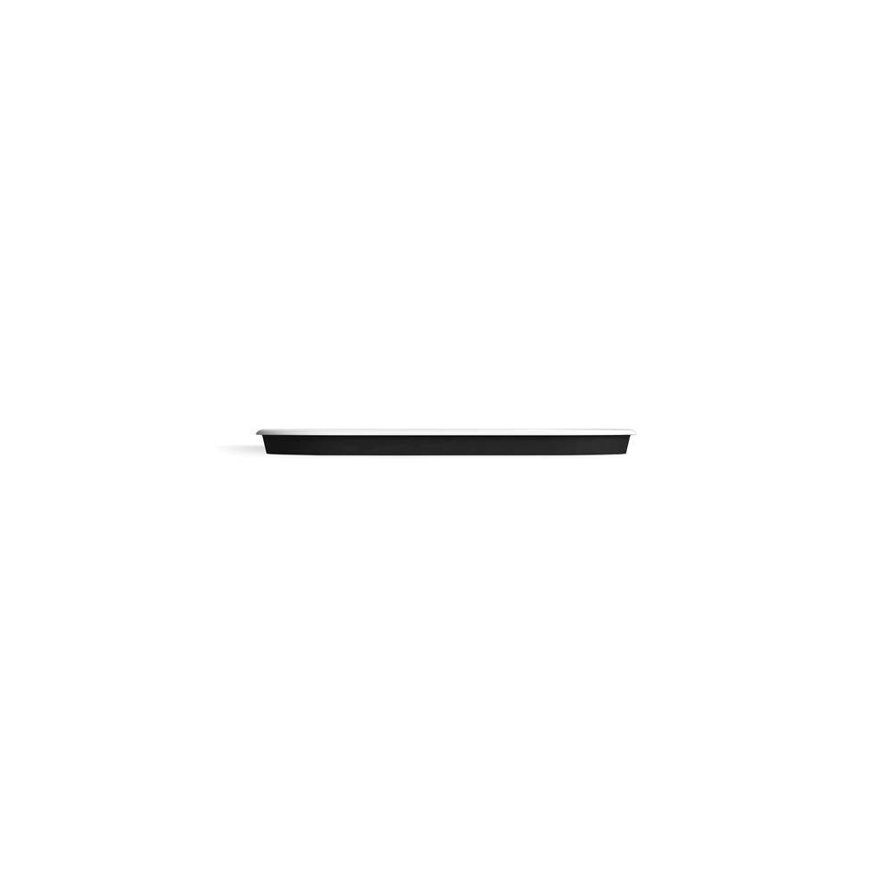Iron Plains 33'' oval drop-in/undermount/vessel bathroom sink with Iron Black painted underside