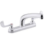 Kohler - Triton Bowe 1.8 gpm kitchen sink faucet with 8-3/16'' swing spout, aerated flow and wristblade handles - Polished Chrome