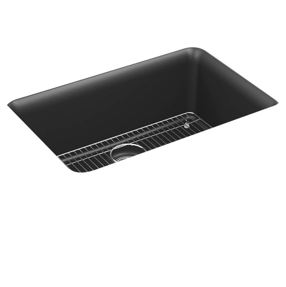 Kohler - Cairn 27-1/2'' undermount single-bowl kitchen sink - Matte Graphite