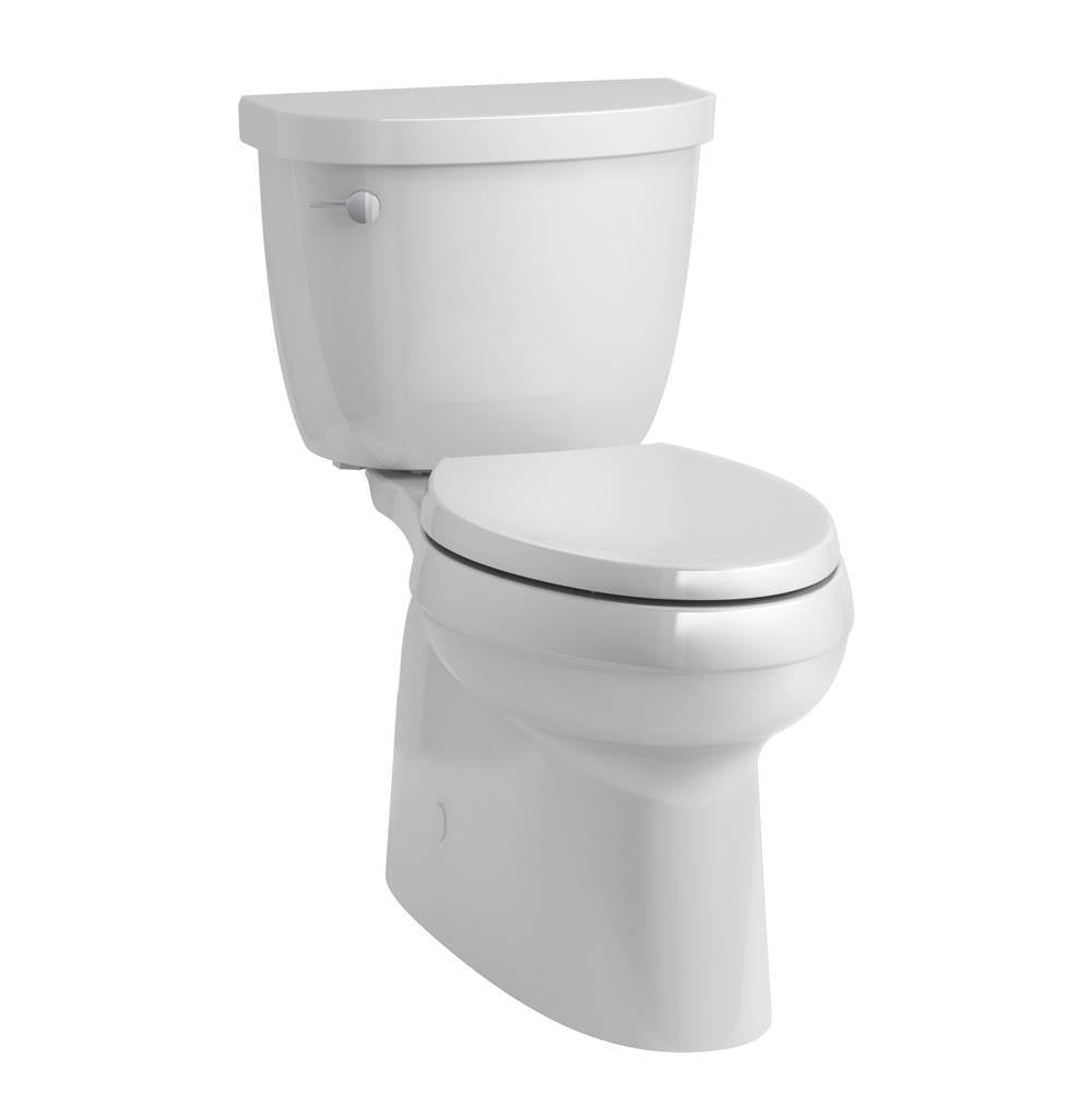 Kohler - Cimarron Two-piece elongated toilet with skirted trapway, 1.28 gpf - Ice Grey