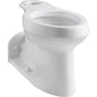Kohler - BarringtonE Floor-mount rear spud antimicrobial toilet bowl with skirted trapway - White