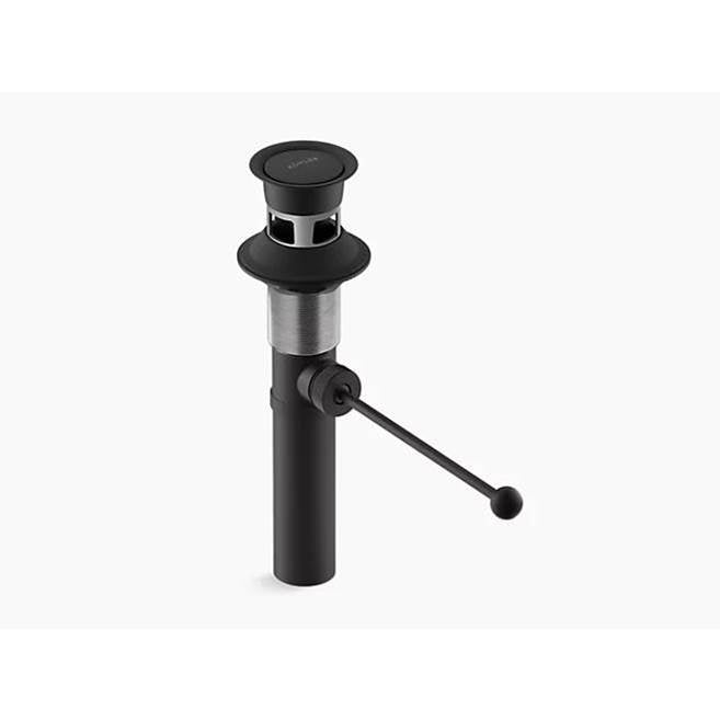 Kohler - Premier pop-up drain, exposed, with overflow - Matte Black