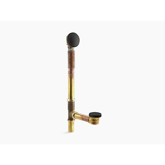 Kohler - Clearflo Brass toe tap bath drain - Matte Black