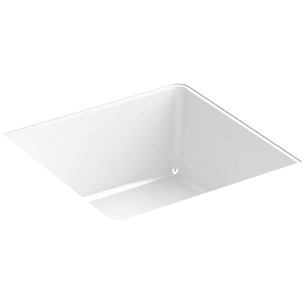 Kohler - Verticyl 13'' square undermount bathroom sink - White