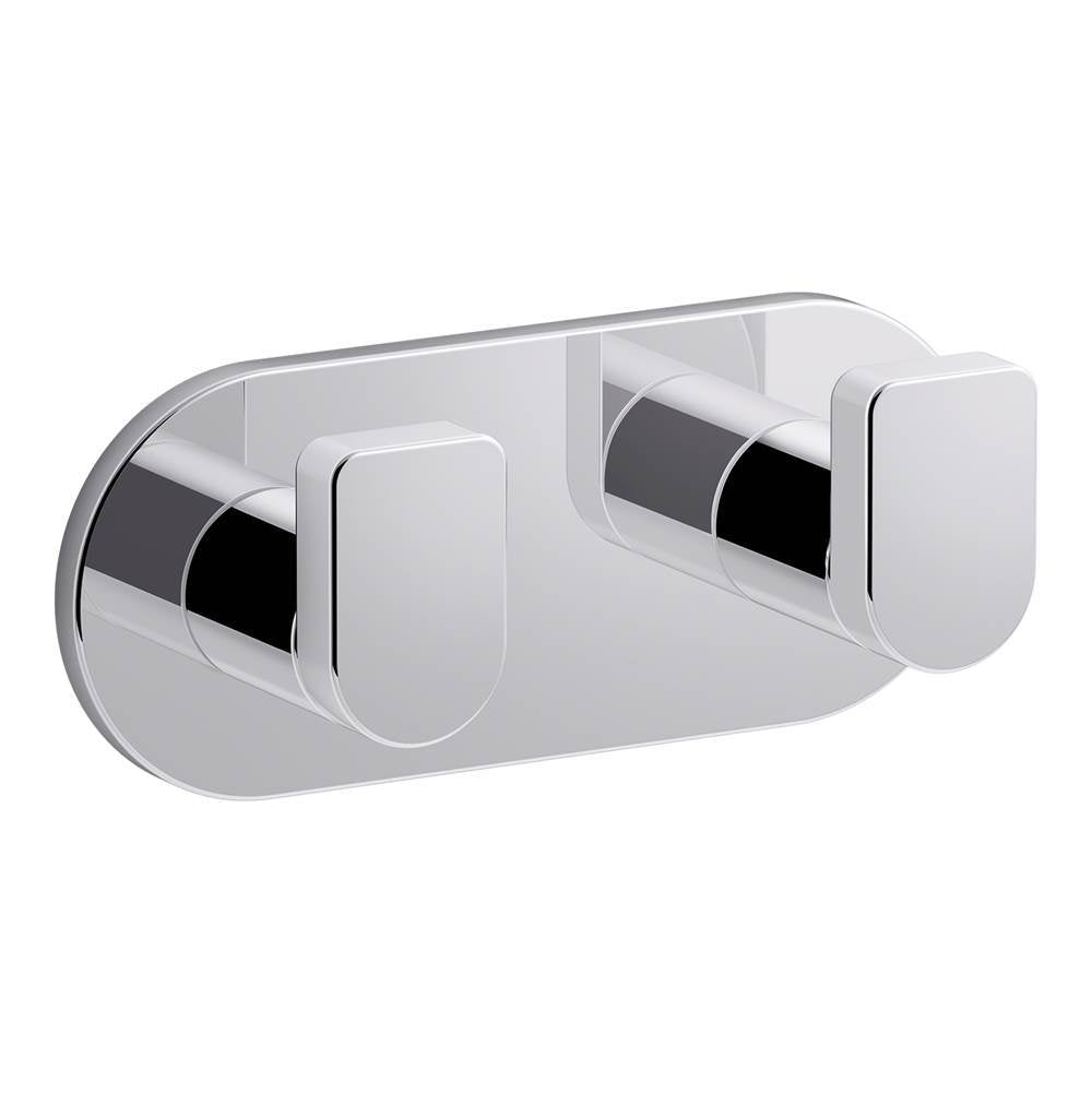 Kohler - Composed Double robe hook - Polished Chrome