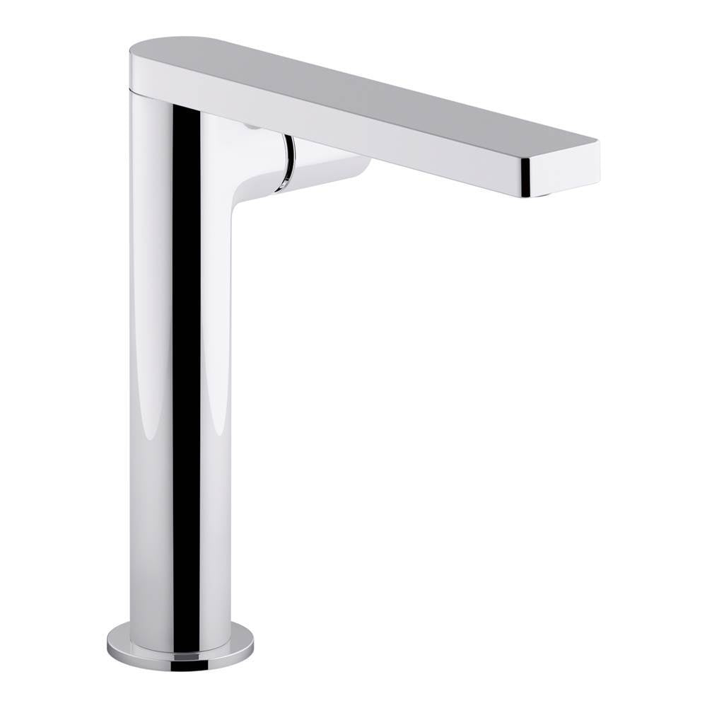 Kohler - Composed Tall single-handle bathroom sink faucet with Cylindrical handle, 1.2 gpm - Polished Chrome