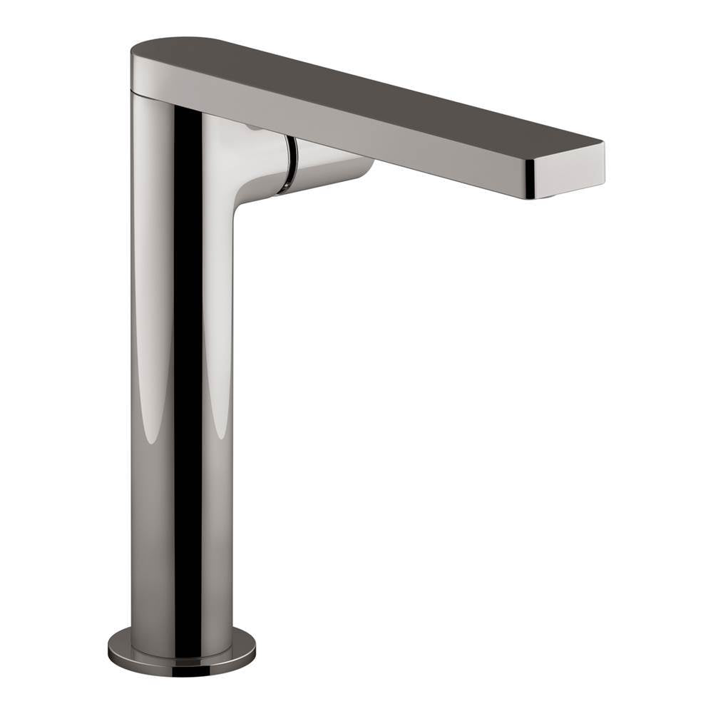 Kohler - Composed Tall single-handle bathroom sink faucet with Cylindrical handle, 1.2 gpm - Vibrant Titanium