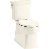 Kohler - Corbelle ContinuousClean XT two-piece elongated toilet with skirted trapway, 1.28 gpf - Biscuit