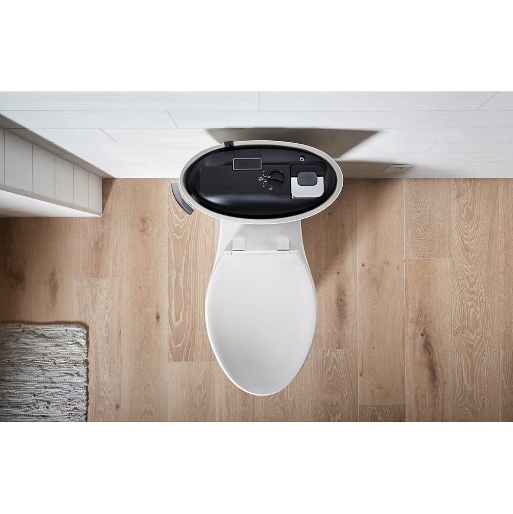 Betello ContinuousClean XT two-piece elongated toilet with skirted trapway, 1.28 gpf