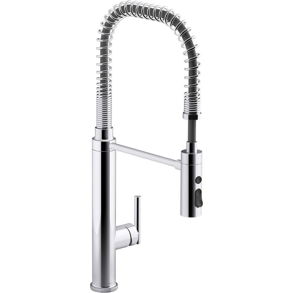 Kohler - Purist Semi-professional kitchen sink faucet with three-function sprayhead - Polished Chrome